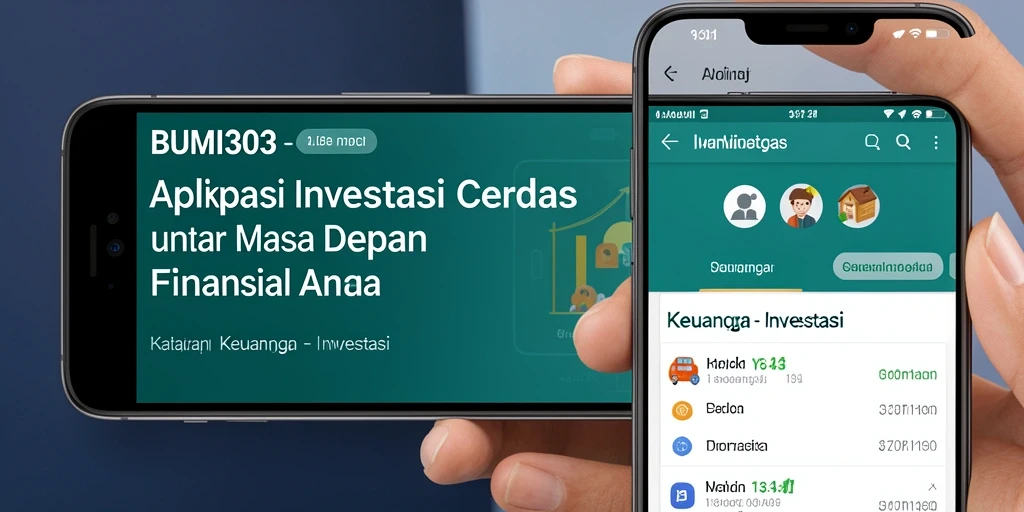 Tampilan antarmuka aplikasi BUMI303 yang modern dan fungsional.
