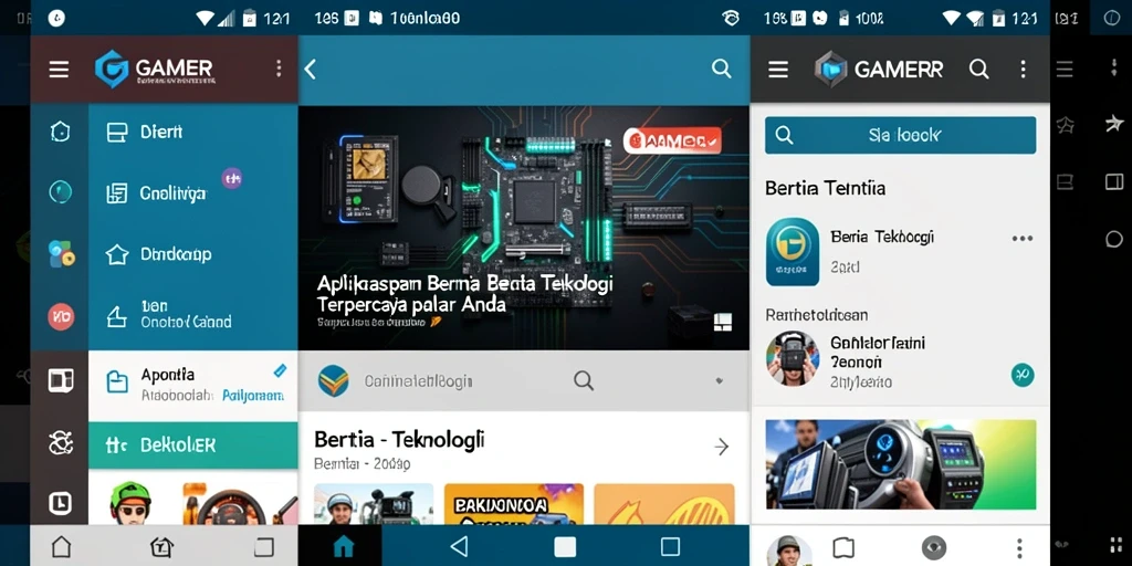 Antarmuka GAMERP yang modern dan informatif.