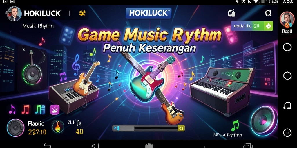 Antarmuka menarik dengan fitur Musik Rhythm yang inovatif.