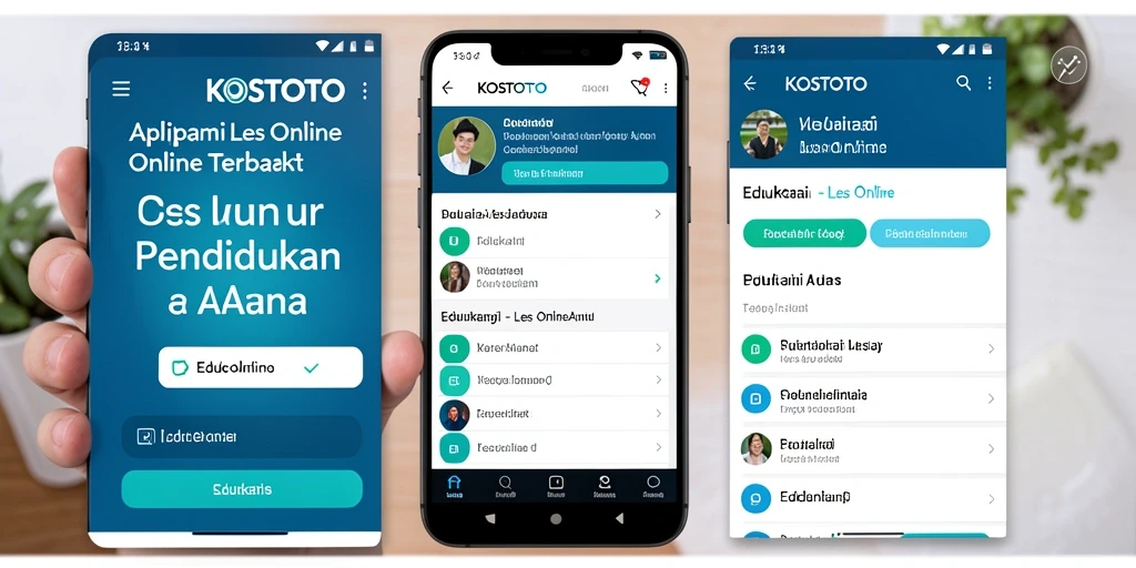 Antarmuka pengguna KOSTOTO yang menarik dan mudah digunakan.