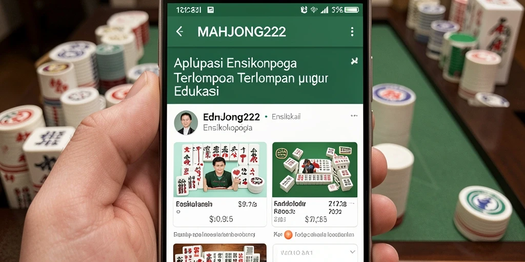 Antarmuka MAHJONG222 yang informatif dan mudah dinavigasi.