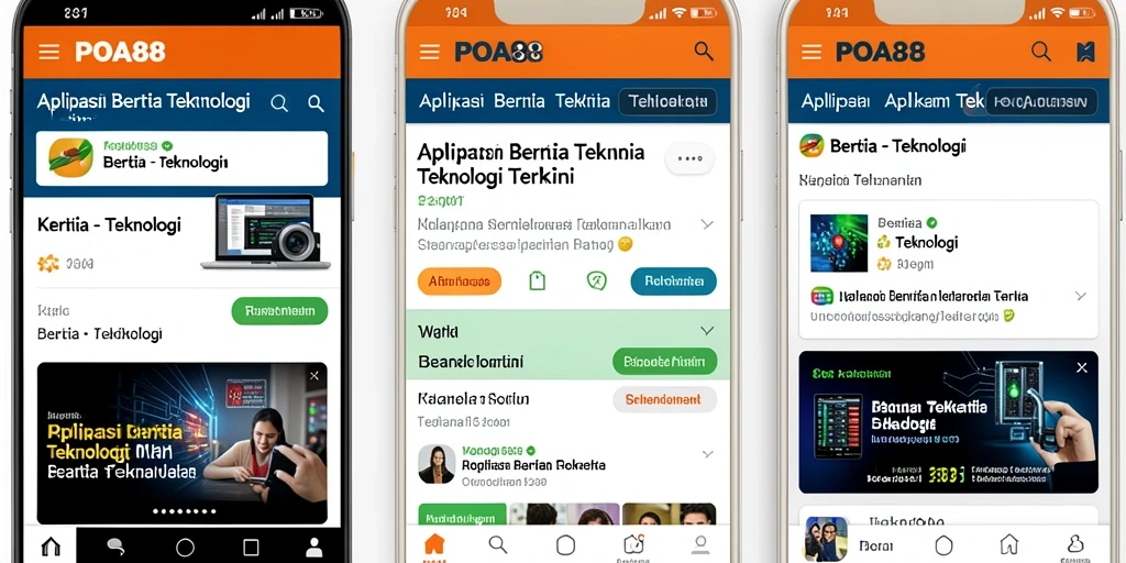 Tampilan utama antarmuka POA88 yang informatif dan modern.