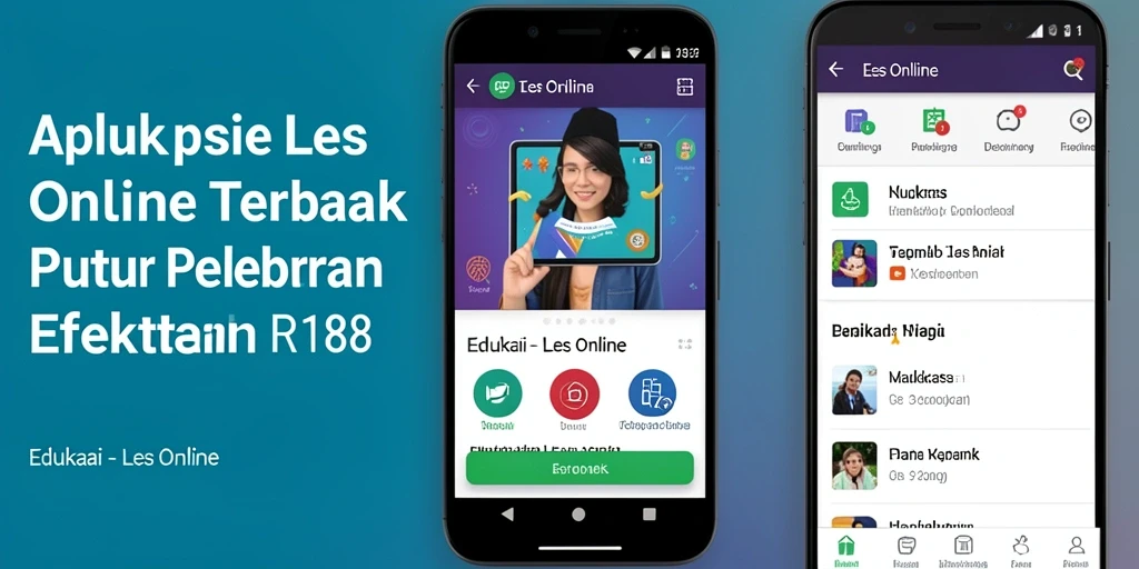 Antarmuka modern RI188 untuk pengalaman belajar Les Online.